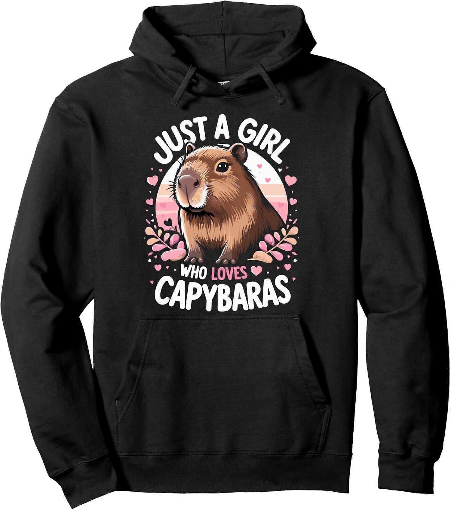 Drôle Mignon Juste une fille qui aime Capybaras Lover Sweat-shirt à capuche unisexe Style 0248