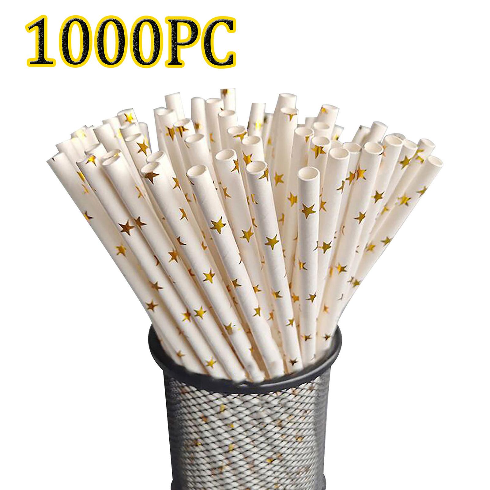 Disposable Independent Packaging Coffee Plastic Double Hole Straw1000pc