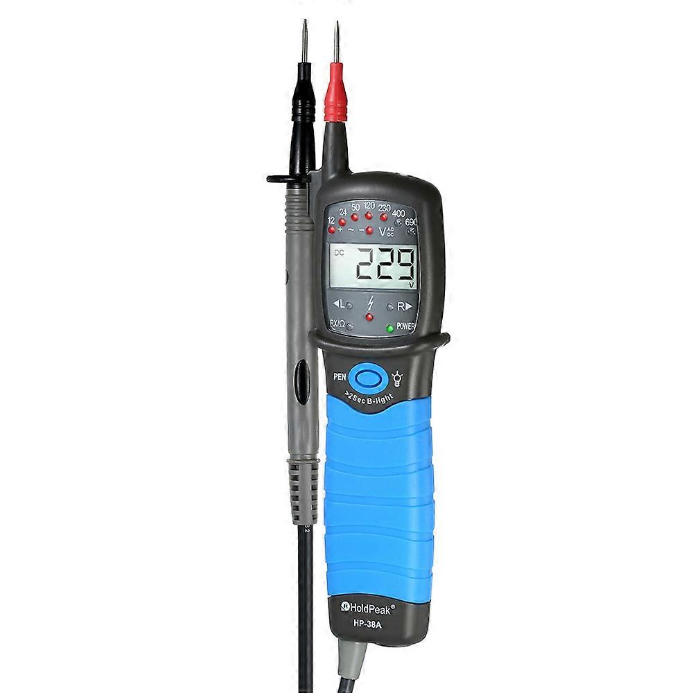HoldPeak Contact Auto-range LCD AC/DC Voltage Tester 25x5.5cm Gray