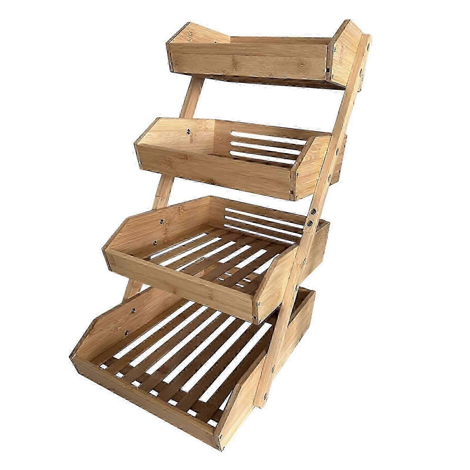 3 Tier Fruit Basket Vegetable Storage Stand Multipurpose Kitchen Organizer Fruit Rack for Party Dining Table Countertop Bread