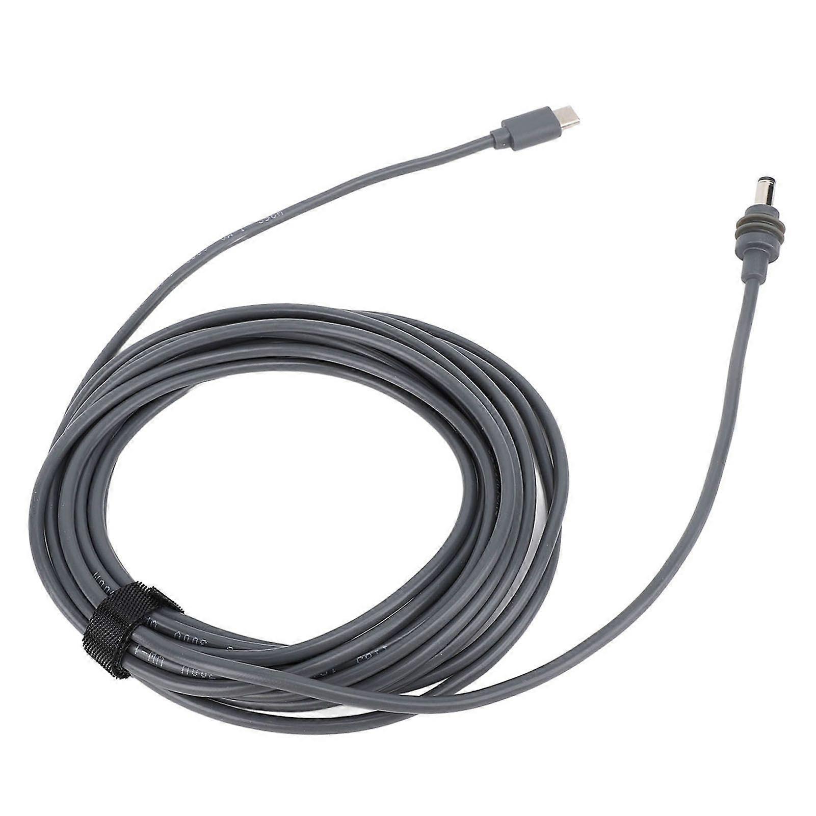 Type C to DC Cable 18AWG Copper Conductor PVC Casing USB C to DC Cord Satellite Cable 5.5m / 18.04ft