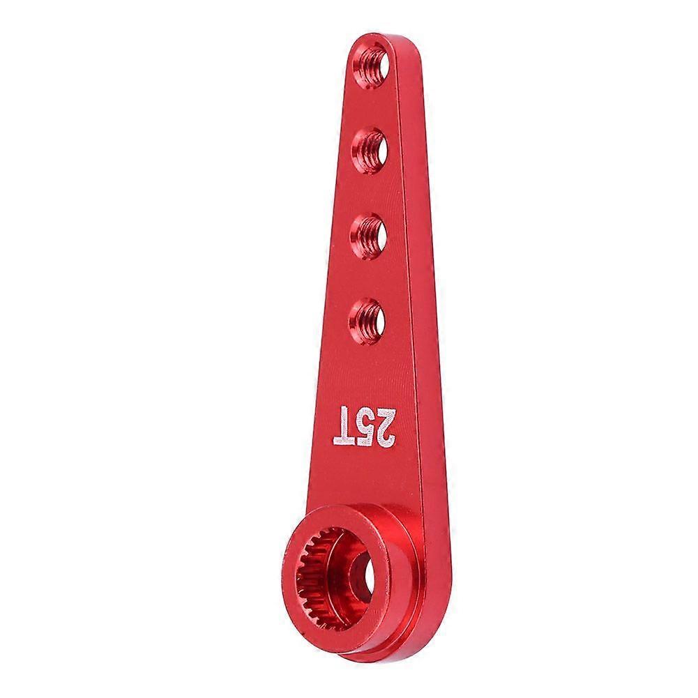 CNC Machining Aluminium Alloy 25T Servo Arm for WPL 1627 RC Truck (Red)