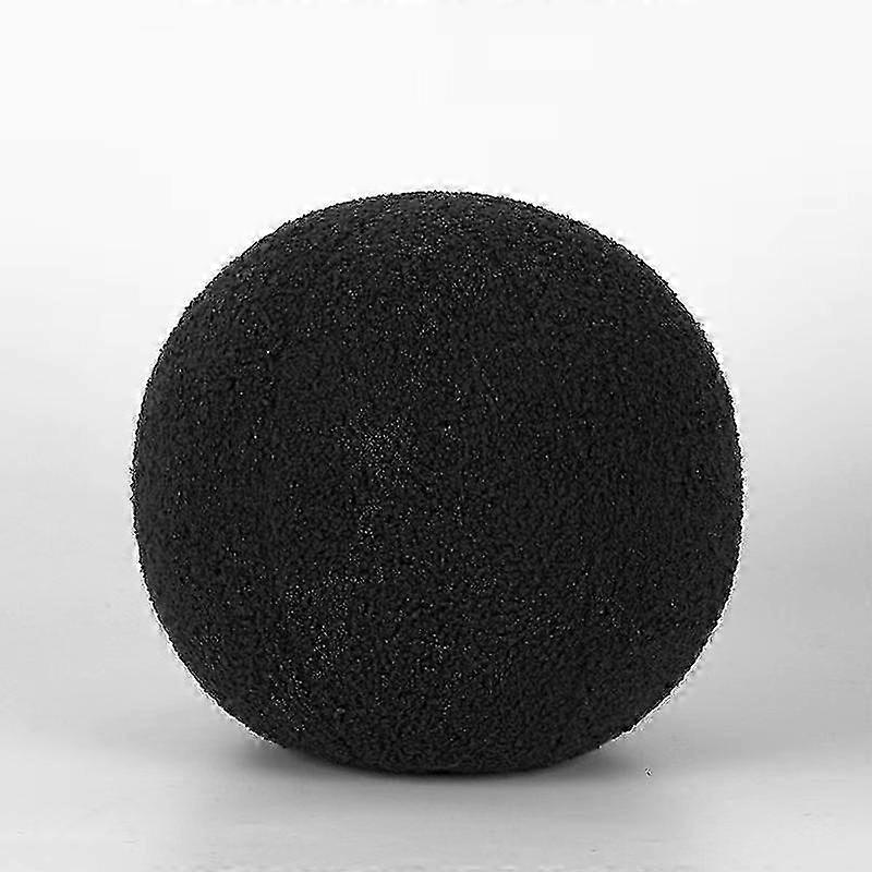 Plush Round Wool Cushion Nordic Ball Shaped Solid Color Stuffed Soft Pillow For Sofa Office Waist Rest Throw Pillow