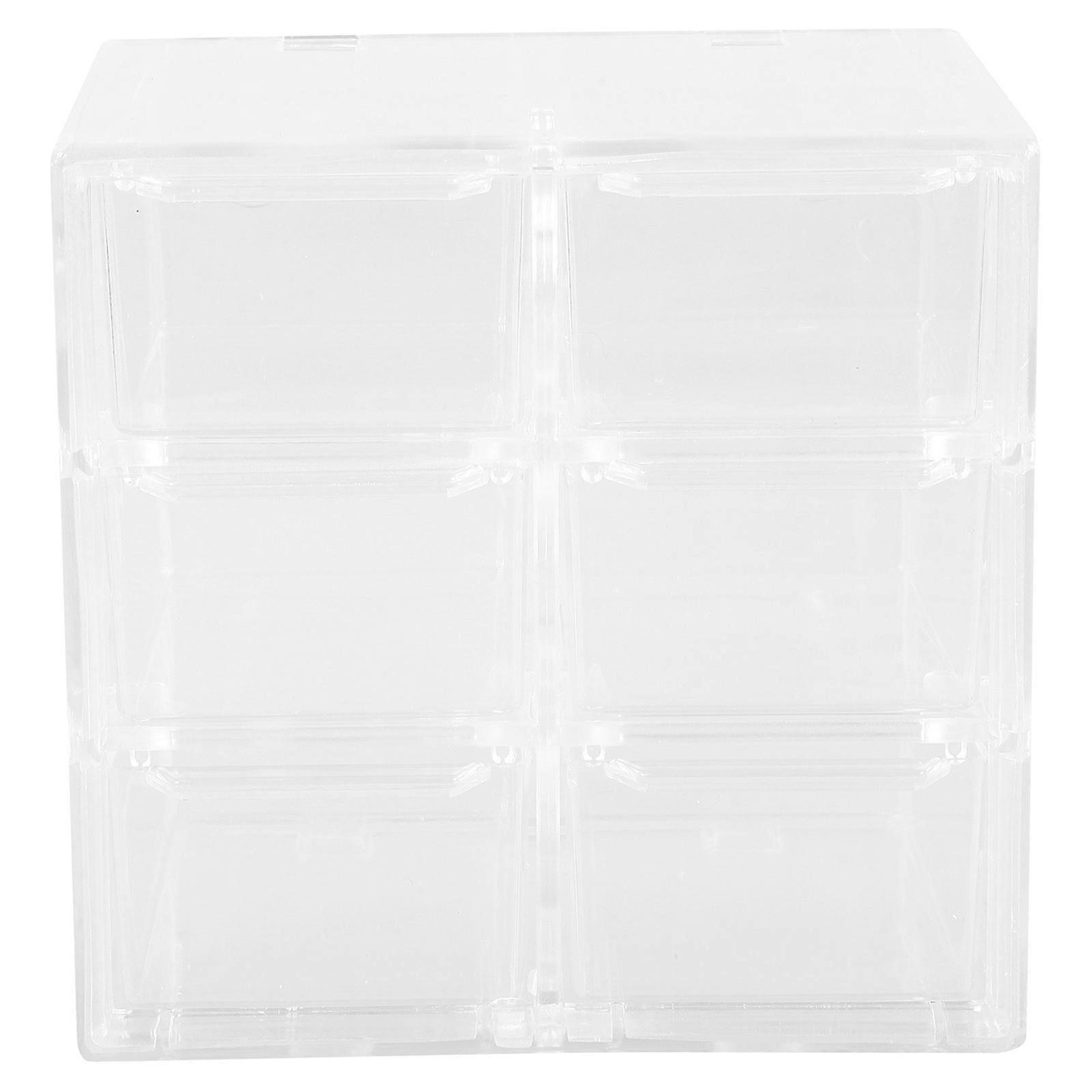 Acrylic Drawer Style Contact-Lens Organizer for Desktop Use 4Pcs