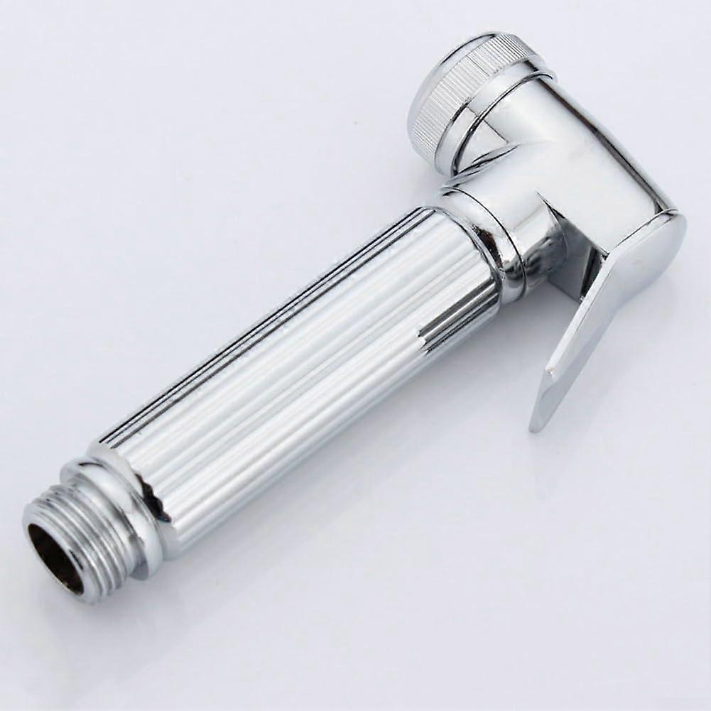 Bidet Toilet Spray Chrome Zinc Alloy Handheld Shattaf Sprayer, Muslim Shower Silver Finish