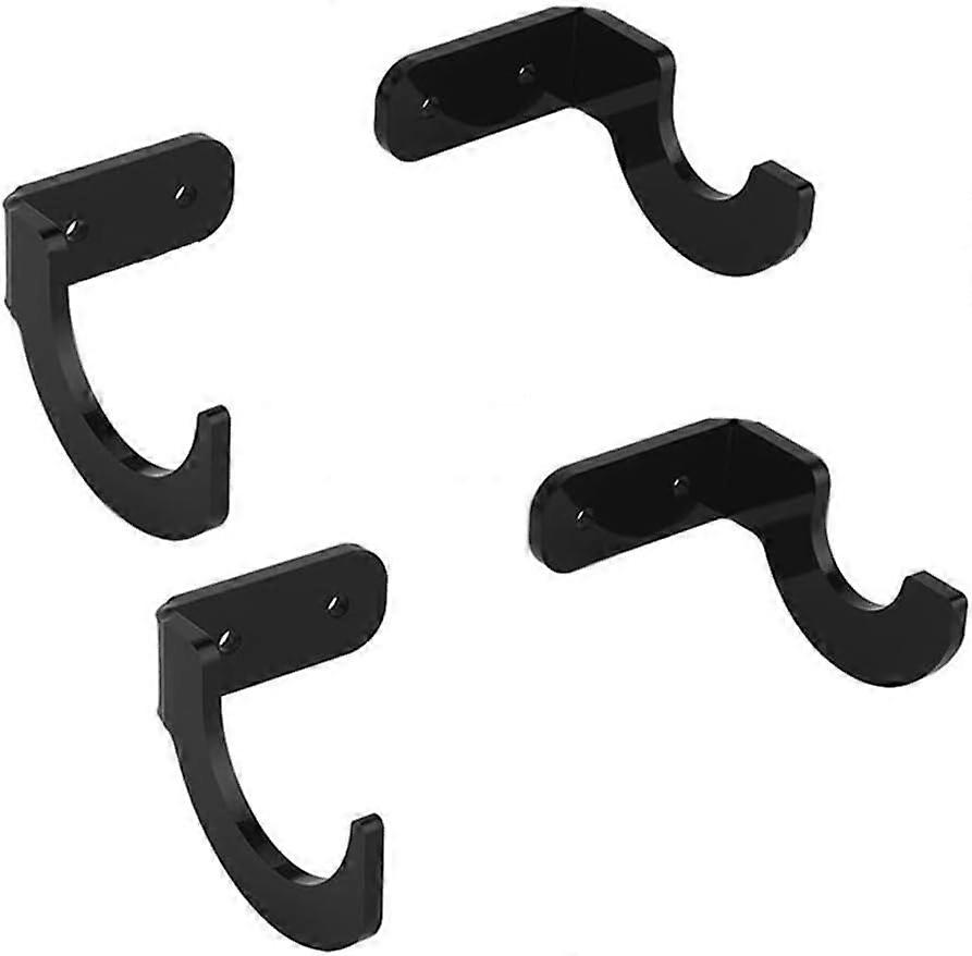 2pc Horizontal Bat Display Rack Wall Mount for Baseball Bat Collection (Black) 2Pack WallMount Bat Holder Black Finish