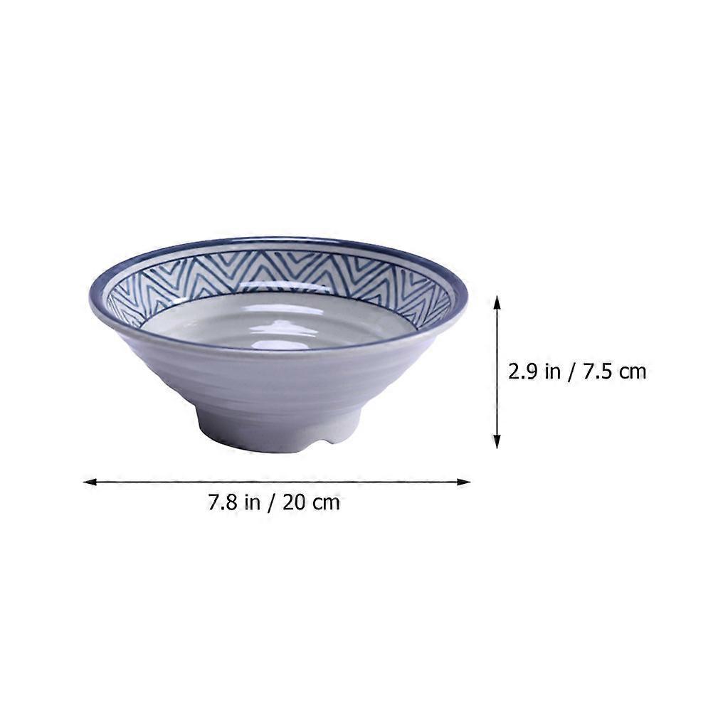 Blue Large Bowl for Storage Using 1Pcs Household Tableware Ramen Bowl