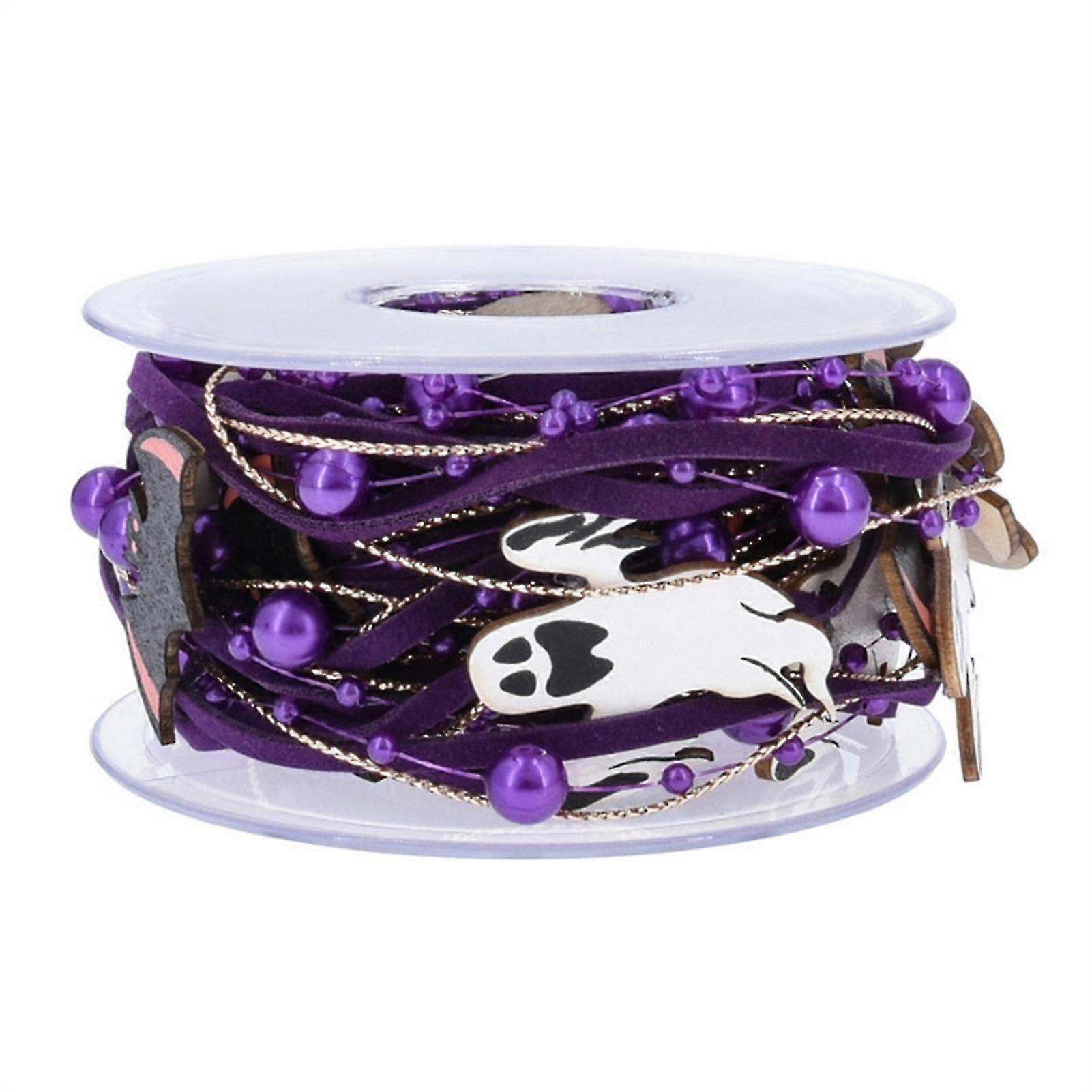 Rustic Holiday Themed Ribbon Holiday Themed Slim Flexiable Ribbon for Present Wrapping Decor