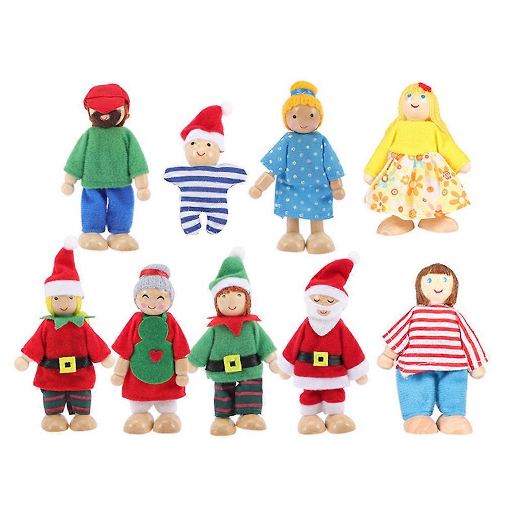 Hand Puppets Plaything Toy Dolls for Kids Role Play 9Pcs Assorted Color