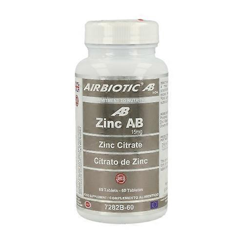 Zinc AB (as Citrate) 60 tablets of 15mg