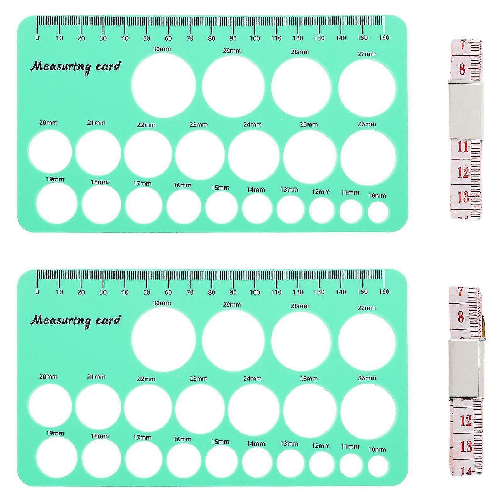 1 Set of Flange Nipples Size Measuring Card Breast Pump Flange Nipple Measuring Tool for Mother