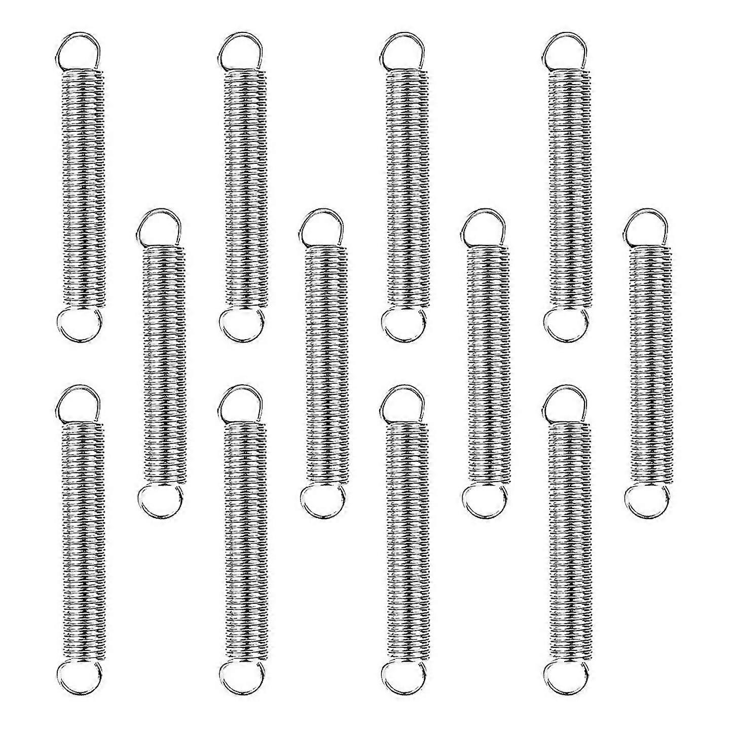 For 12pcs Extension Spring Hook Ends Construction Tension Springs
