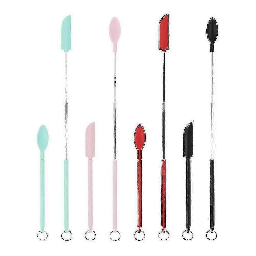 Silic Sauce Spatula Food Grade Mini Silic Spatula Thin Spatula Kitchen Brush Scraper Silic Telescopic Spatula