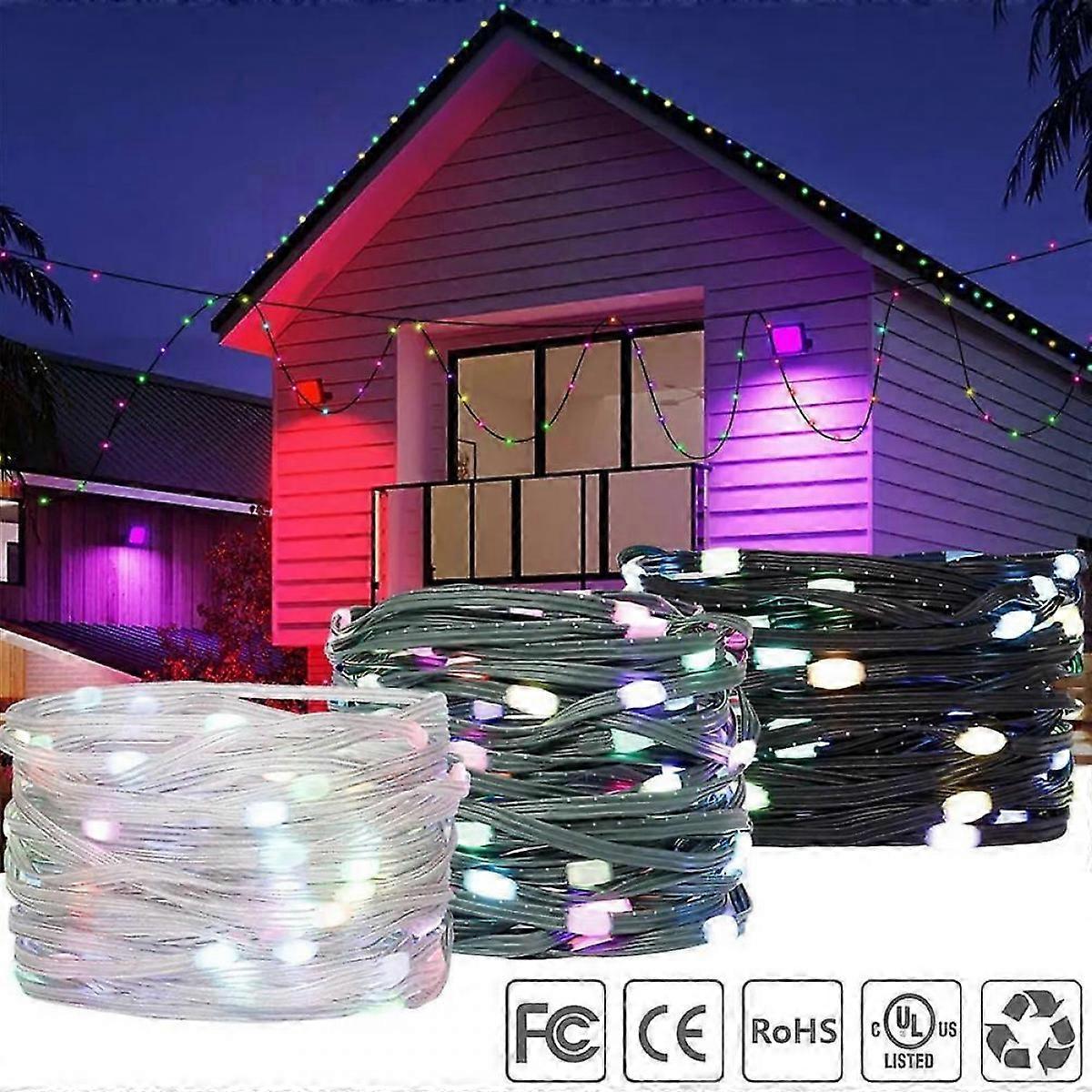 2025 Advent Calendar DC5V Addressable WS2812B LED String Transport Green Black Wire WS2812 3PIN Wire RGB Strip Christmas Lights Waterproof Decor