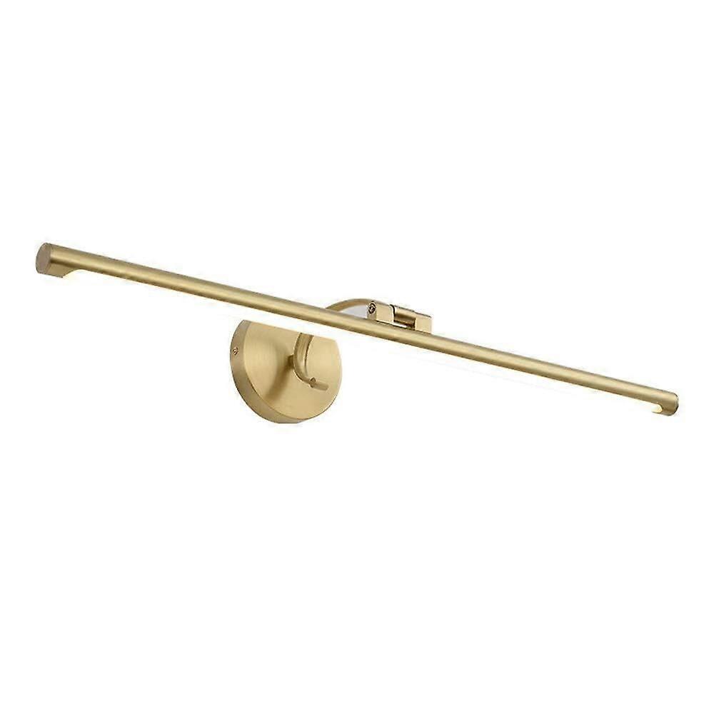 Bathroom Wall Lighting LED Mirror Lamp 3 Color Temp Adjustable 270° Rotatable Brass Light for Dressing Table and Mirror Cabinet