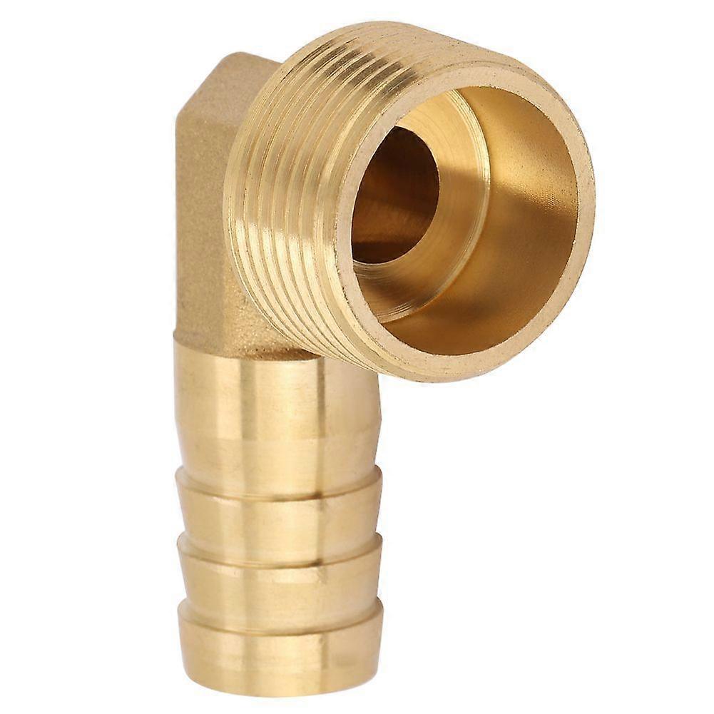 1pc 3/4" Male Thread Brass Elbow Barbed Coupling Connector Hose Fitting (16mm)