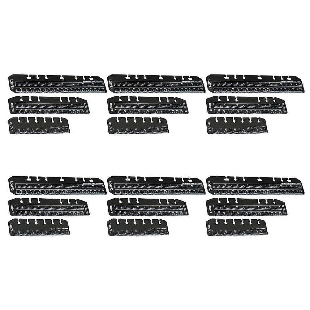 Portable Page Ruler Plastic Bookmarks for Book Marking 36Pcs Set