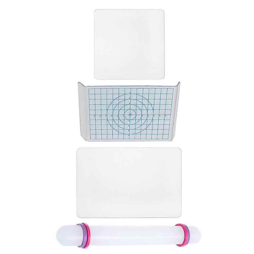 Clay Tools Acrylic Clay Rolling Stick for DIY Use 2Sets Transparent