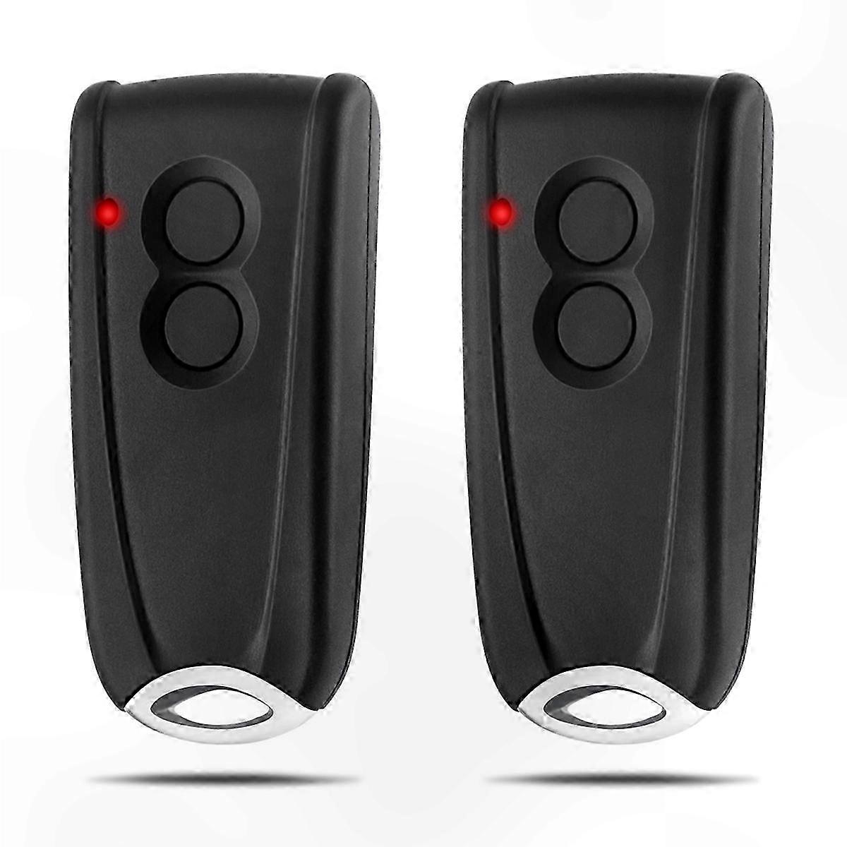 Universal Remote Control Transmitter for Garage Door Opener Systems (2 Pack)