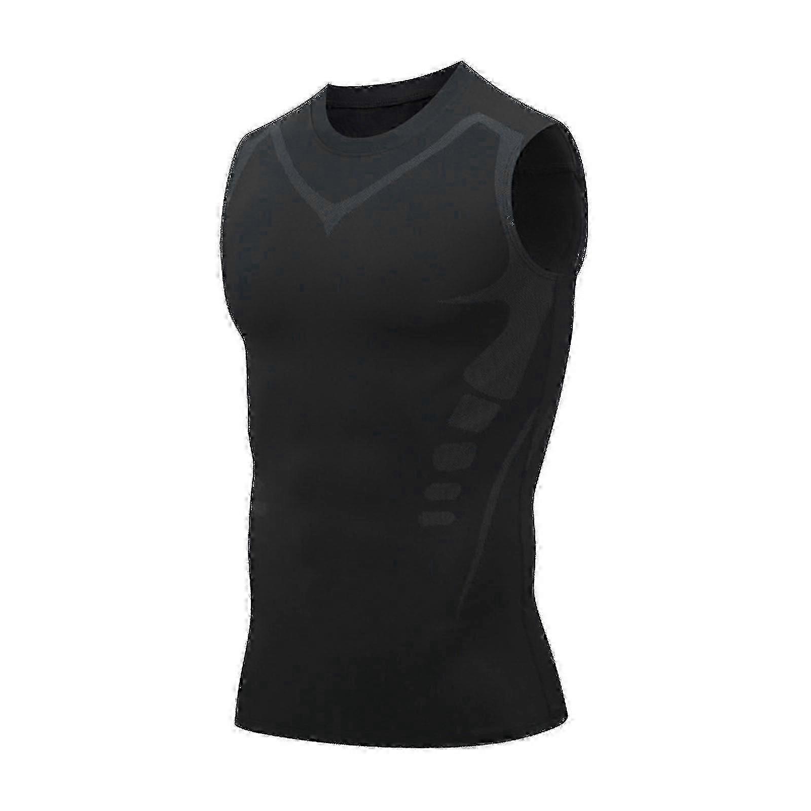 Guys Men's Chest Gynecomastia Compression Top,ionic Shaping Vest