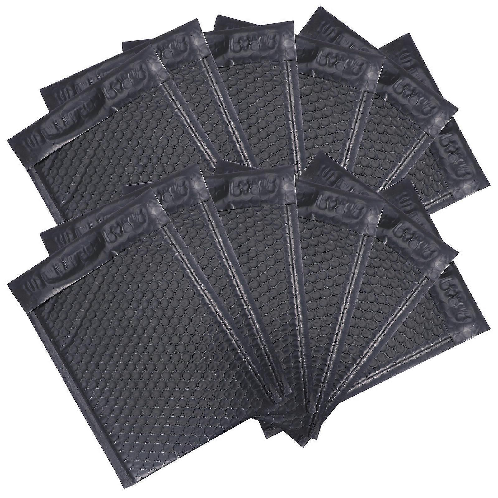 Bubble Packing Envelope Protective Packaging Waterproof Vibration Protection Black 25Pcs
