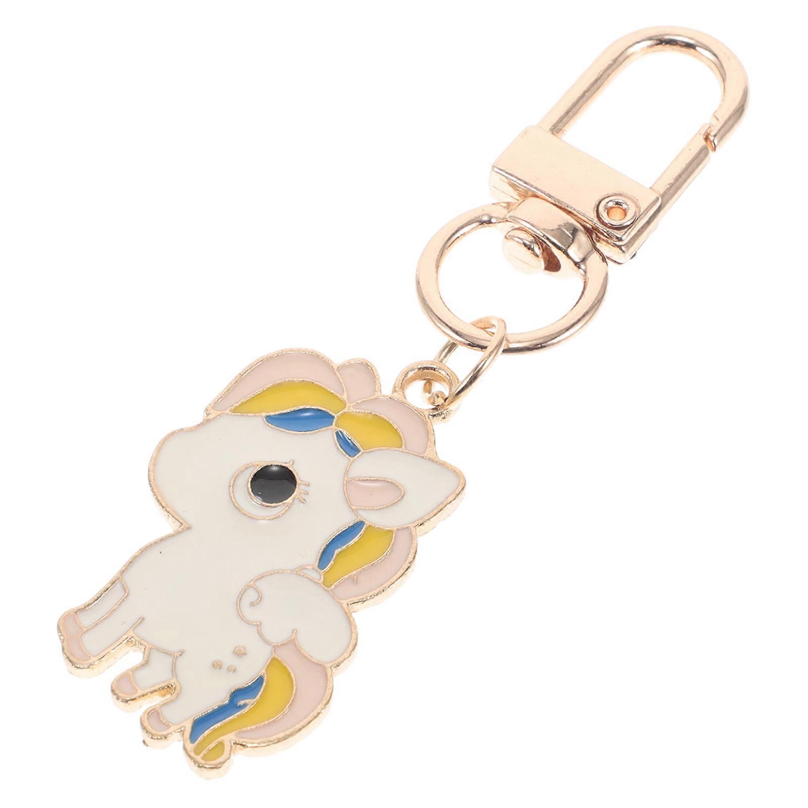 Shiny Keychain Key Ring With Chain Bag Accessory Car Ornament Details Multi Color 7.70X2.10X0.50CM