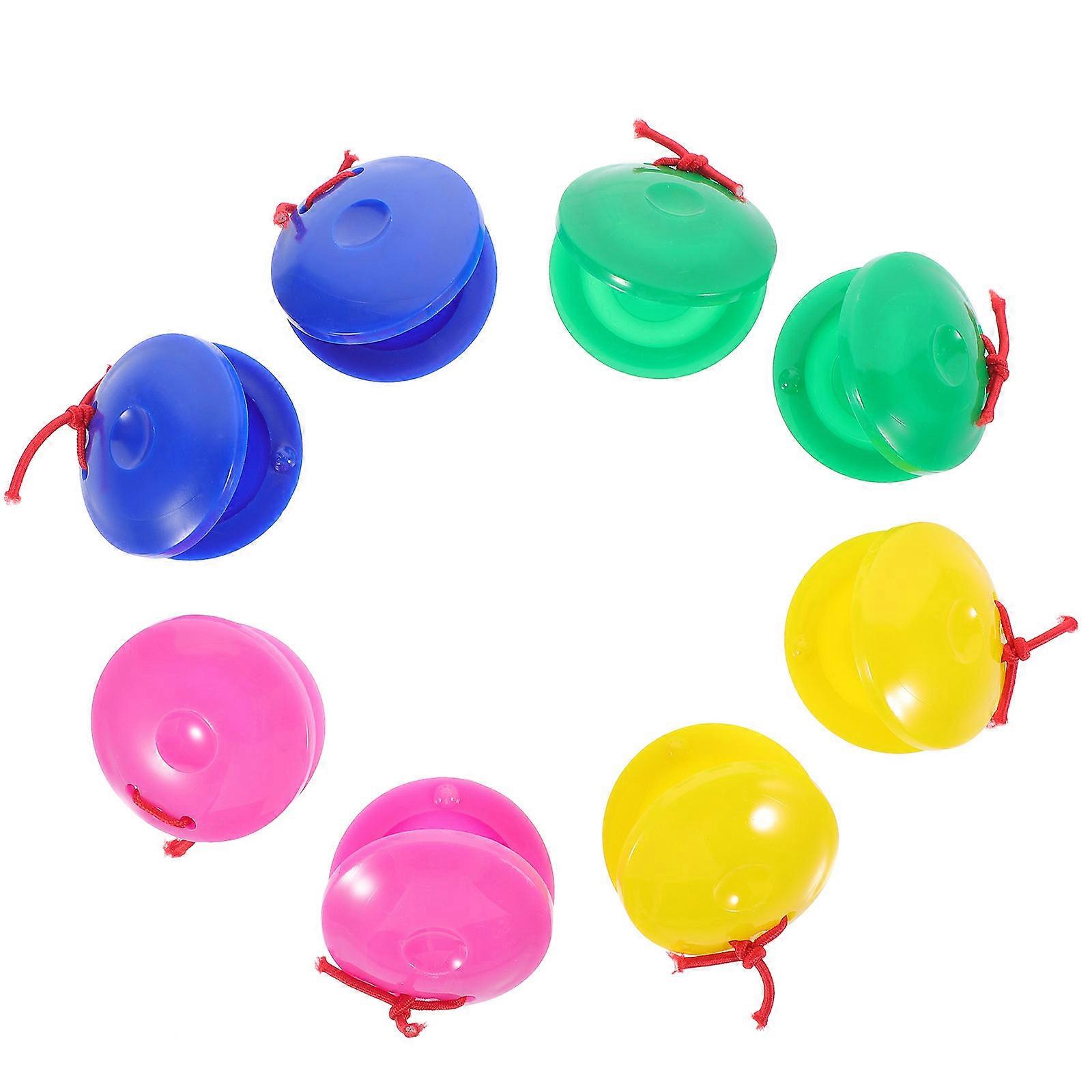 Small Castanets For Auditory Stimulation In Music Classroom Assorted Color 72 Pcs
