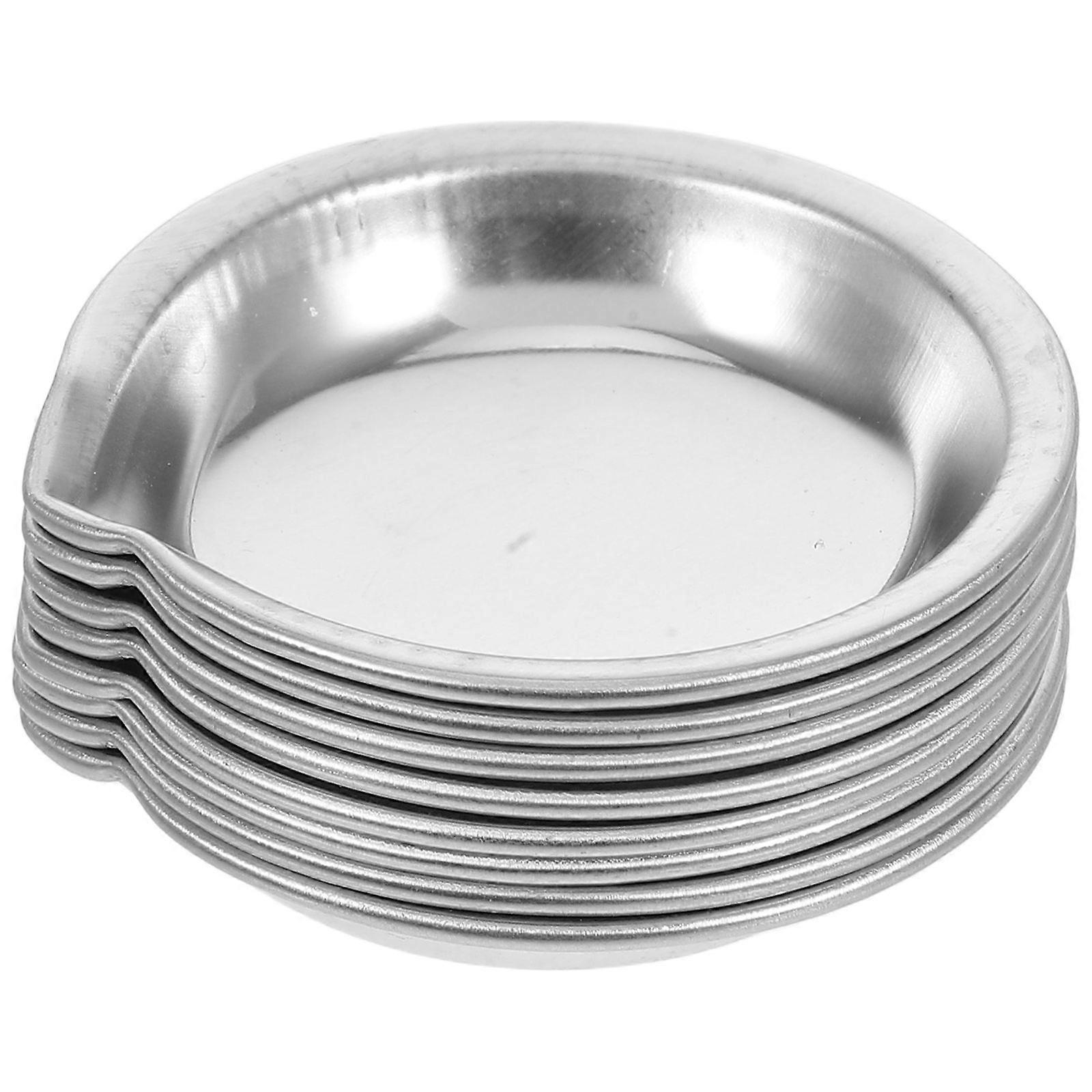 16 Pcs Round Stainless Steel Paint Mixing Palette For Hobbyists Easy To Clean Paint Trays Ideal For Craft Making
