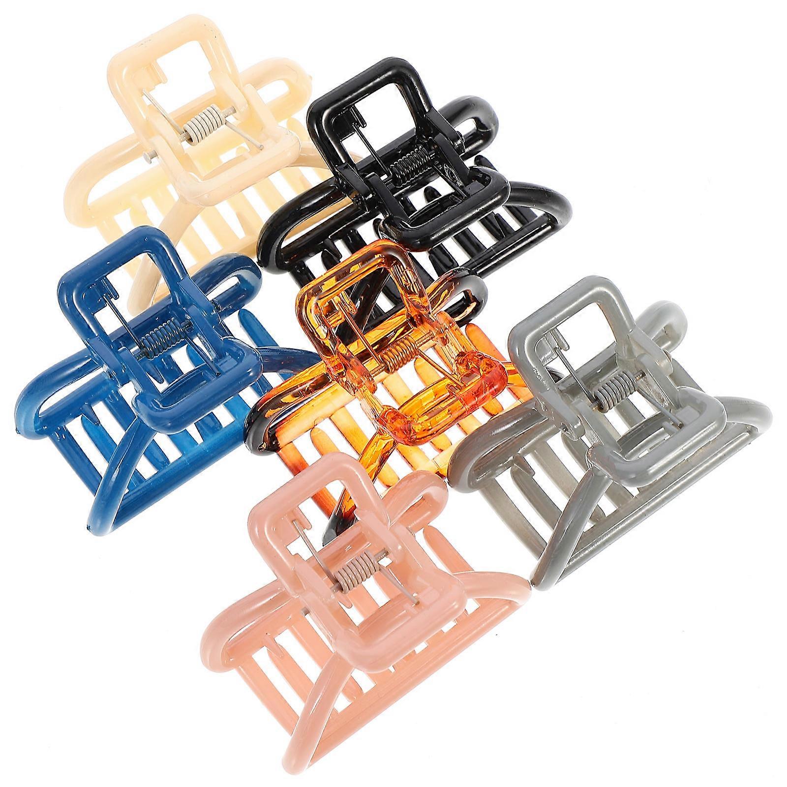 Hair Clips Mini Claw Simple Design Cooking And Eating Accessory 6Pack