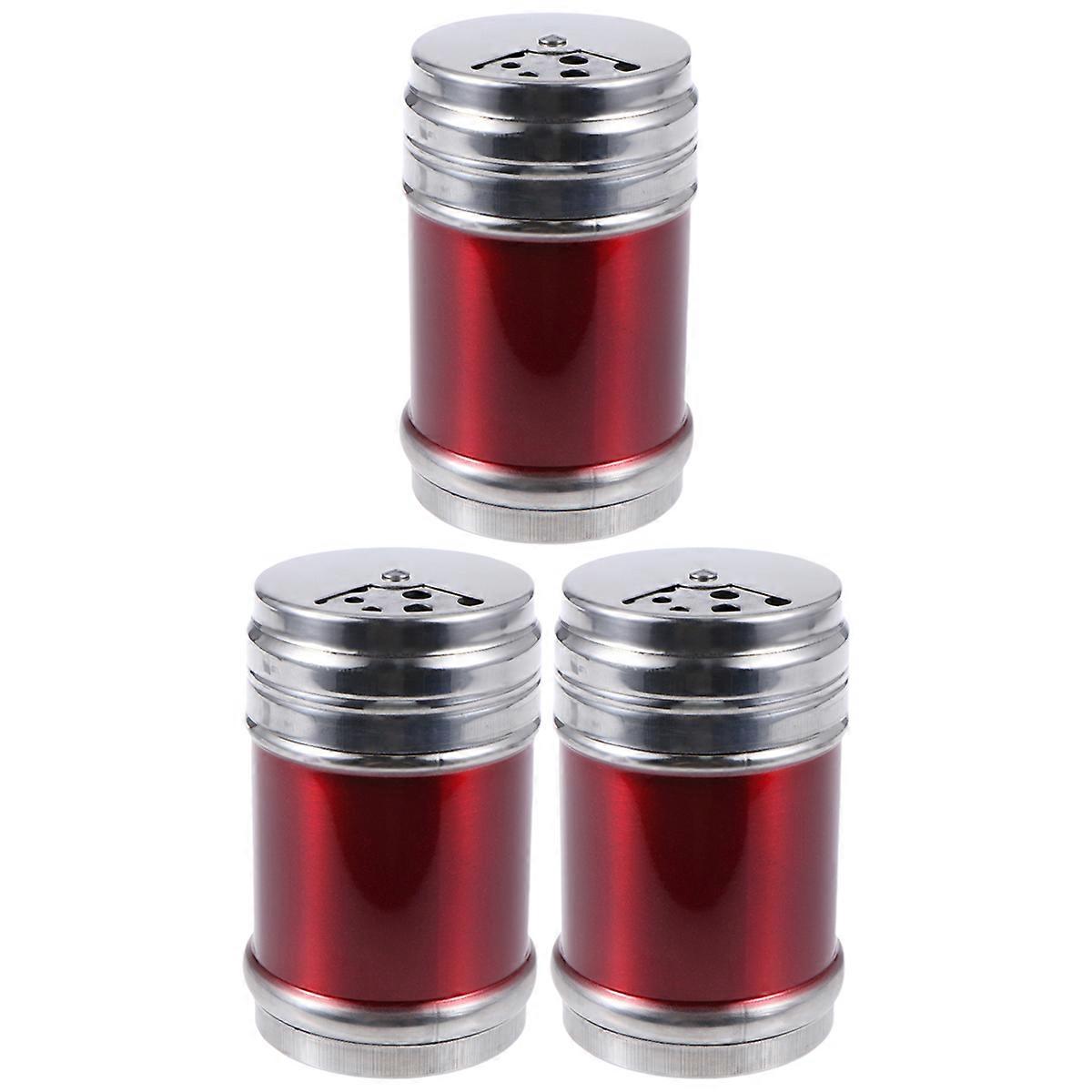 Stainless Steel Seasoning Shaker 6 Pcs For Home Use Size S Random Color Powder Dispersion Cooking Tools