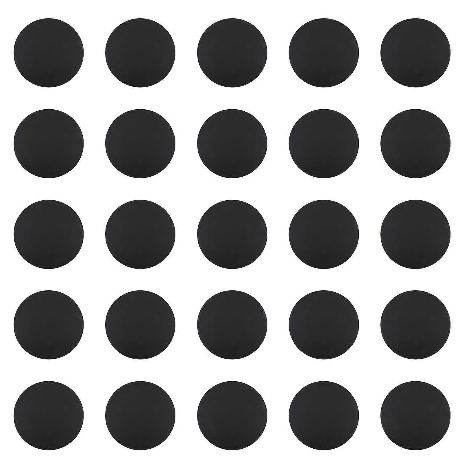 Black Art Paper Cards for Drawing Use 50Pcs Round Thickened Cardboard