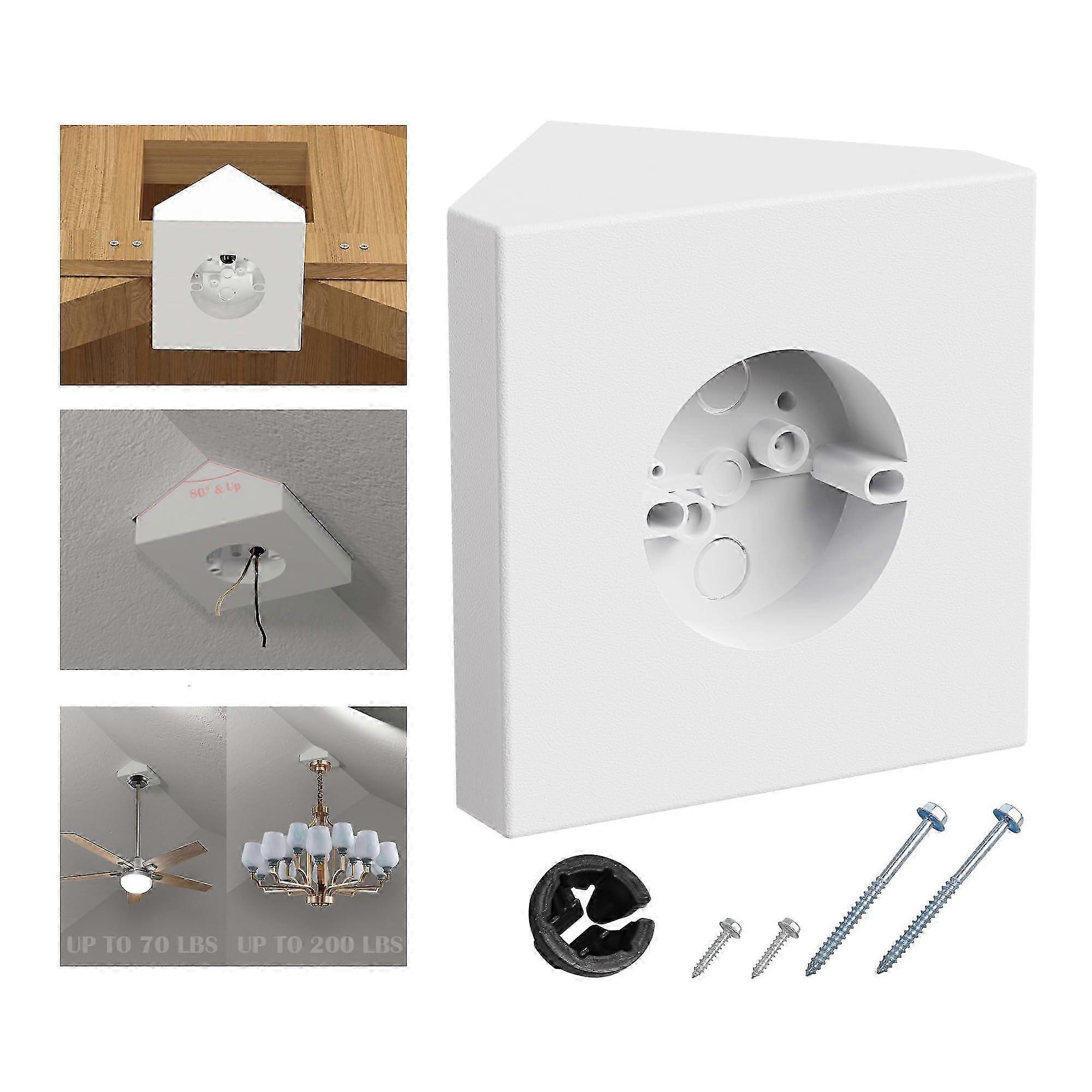 Fan Mounting Box, FB900-1 Ceiling Fan Fixture Mounting Box Supports to Fans 70 LBS and Fixtures up to 200 LBS 2025