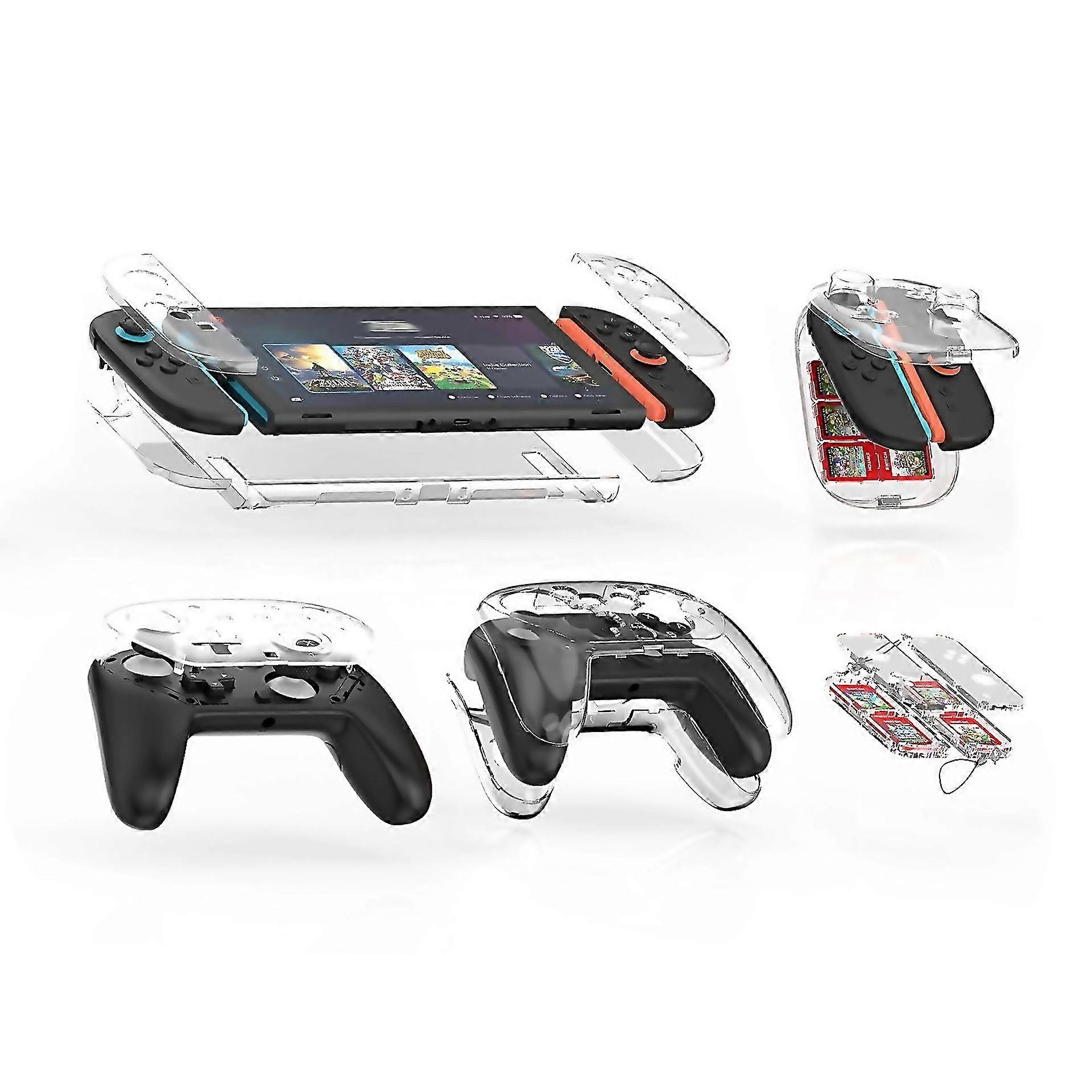 For Switch 2 Jys 5in1 Crystal Case Full Protection Set Jysns2326