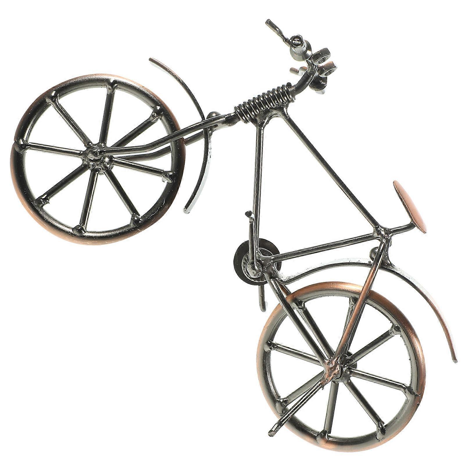 Metal Retro Bicycle Model With Craftsmanship For Gift Giving Vintage Style Compact 5Pcs