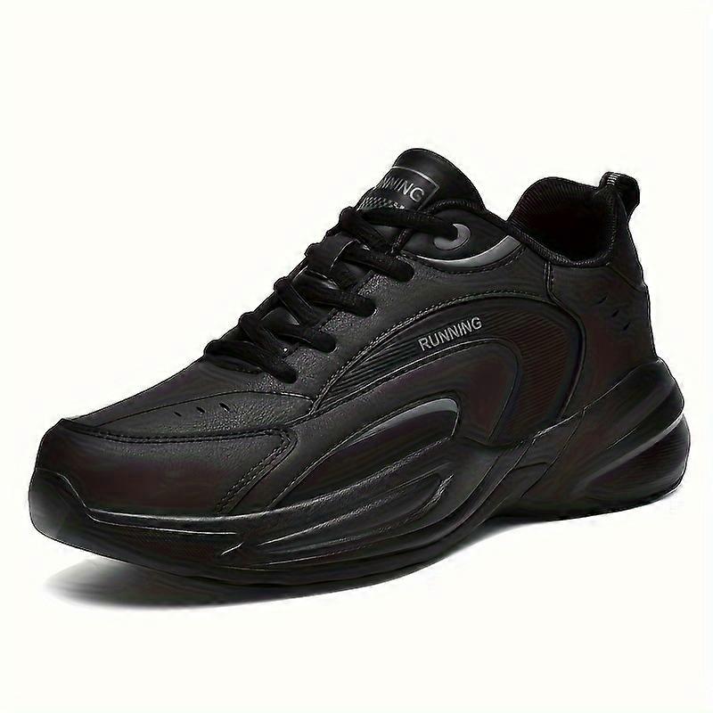 Men's Low-Top Sneakers - Geometric Color-Block, PU Upper, EVA Sole, Breathable Lining