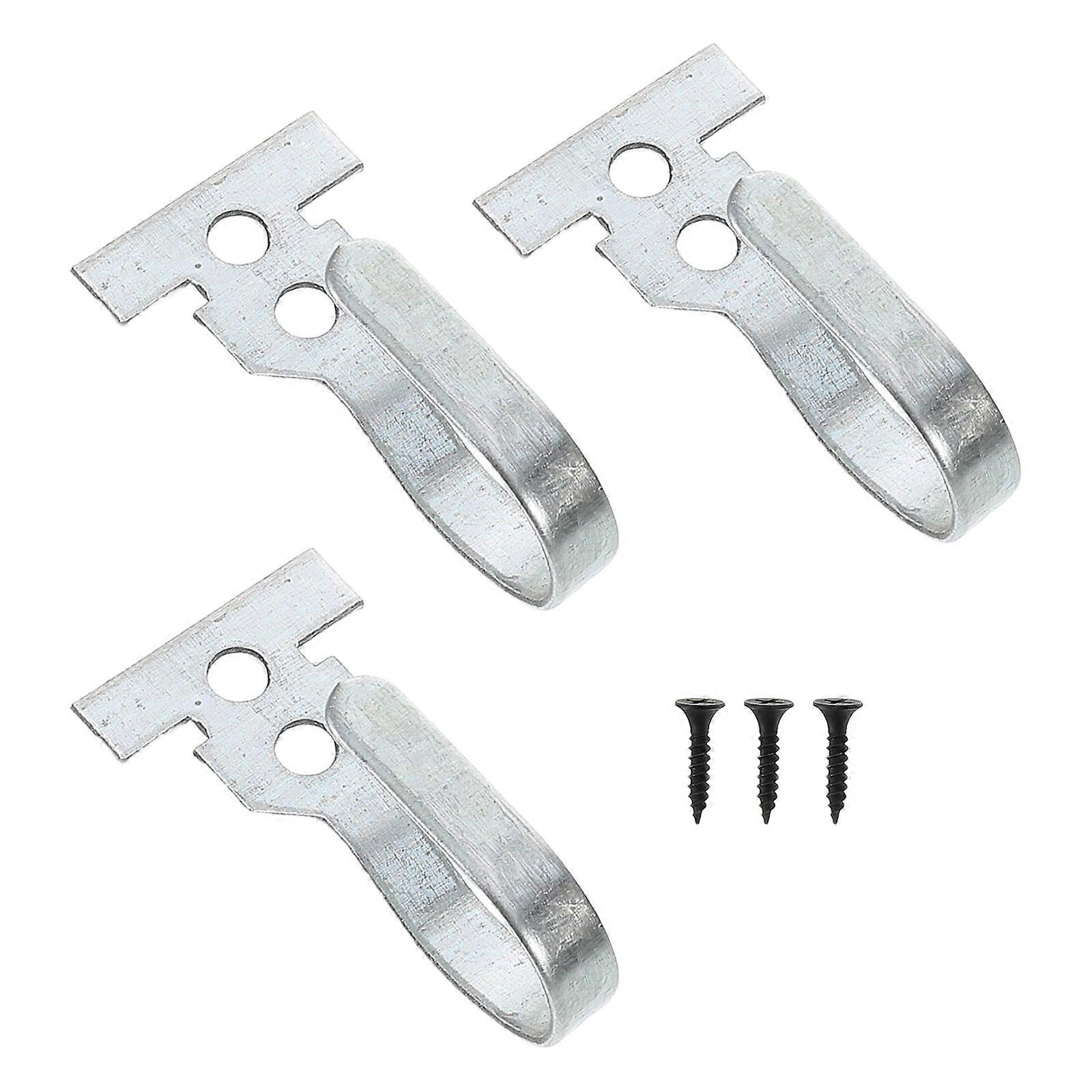 Metal Curtain Hooks Double Eye Hook for 9Pcs Silver Curtain Hardware