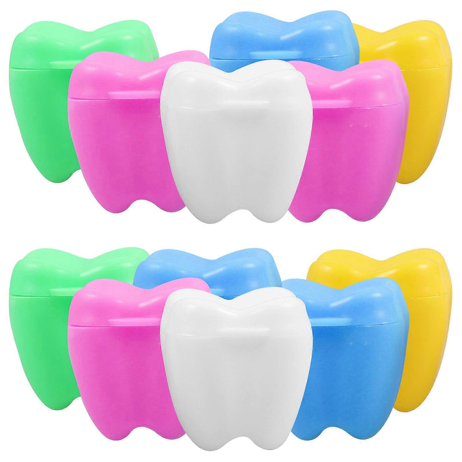 48Pcs Baby Teeth Container For Girls Childhood Memory Storage Box Durable