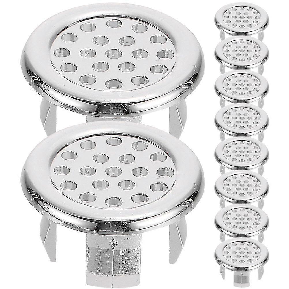 Sink Hole Covers 50Pcs Decorative Basin Overflow Caps For Wash Basins Stylish Waterproof Design