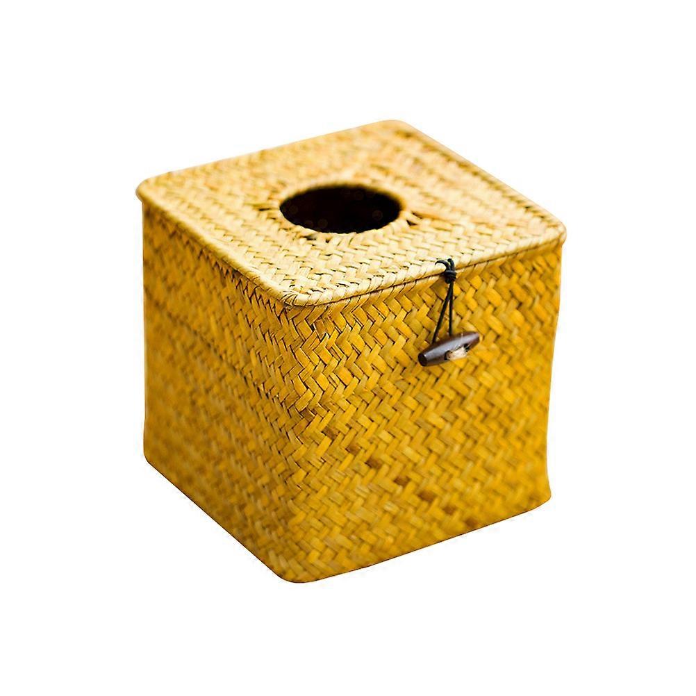 Home Tissue Box Bamboo Holder for Storage Use Including 3Pcs Set