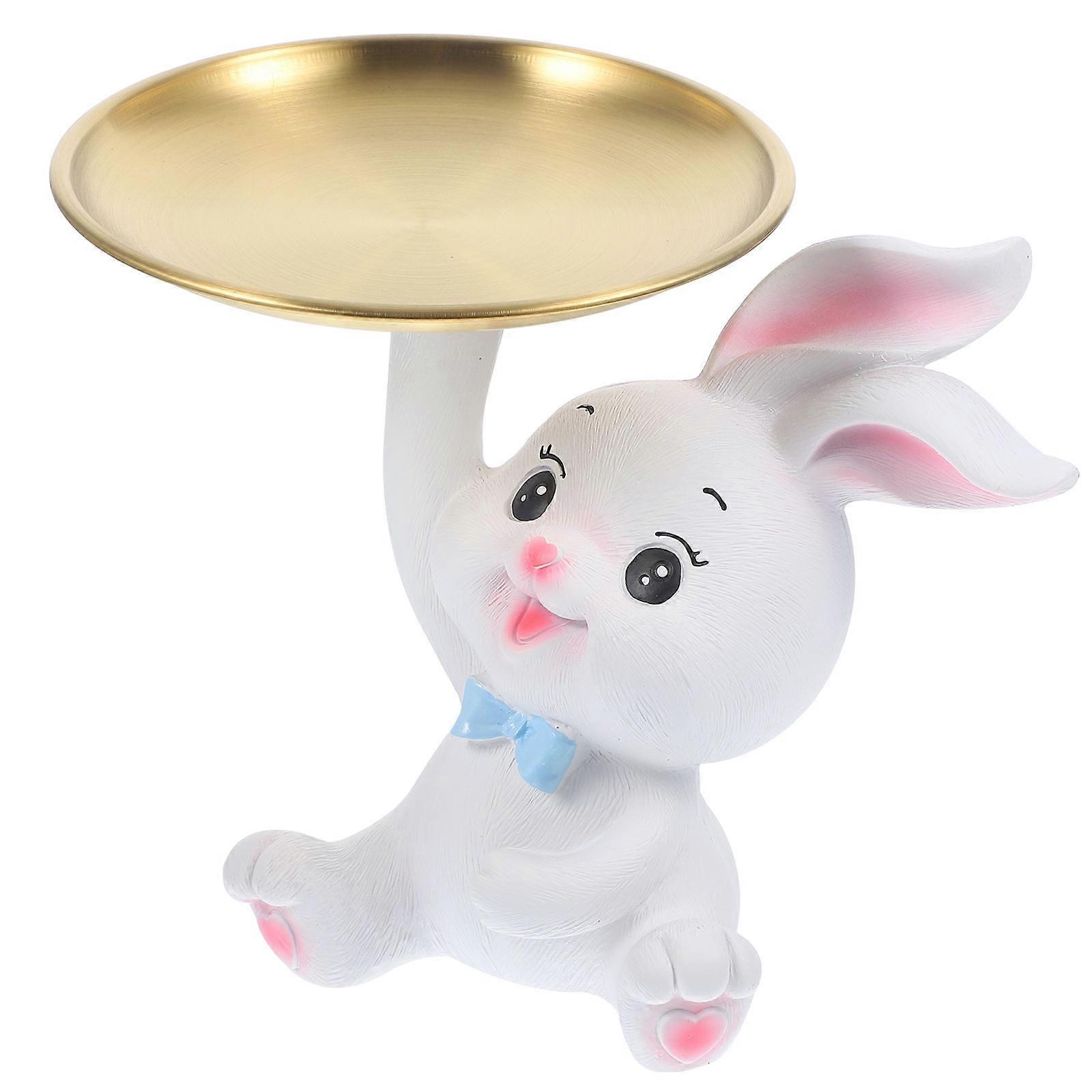 Multi Colored Bunny Storage Tray for Jewelry and Home Use 3Pcs Set