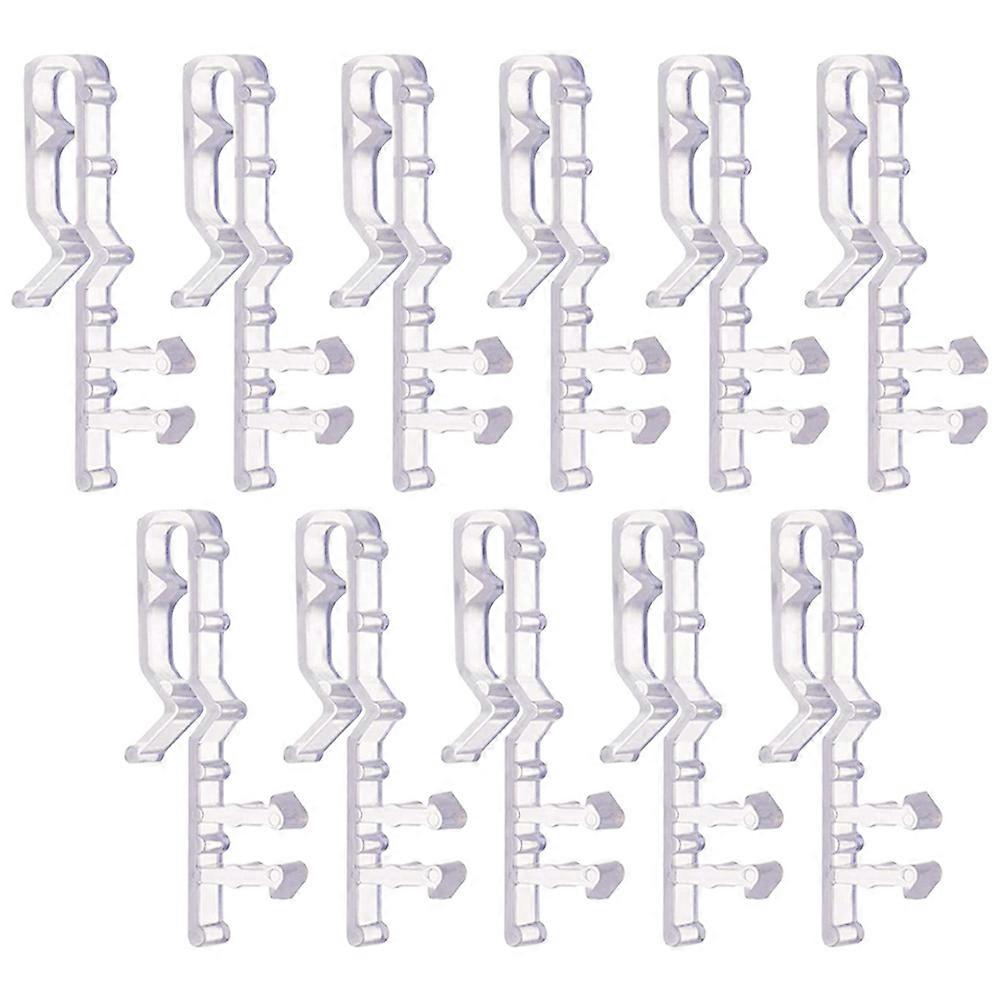 Transparent Blind Clips Plastic Valance Clips for Window 36Pcs