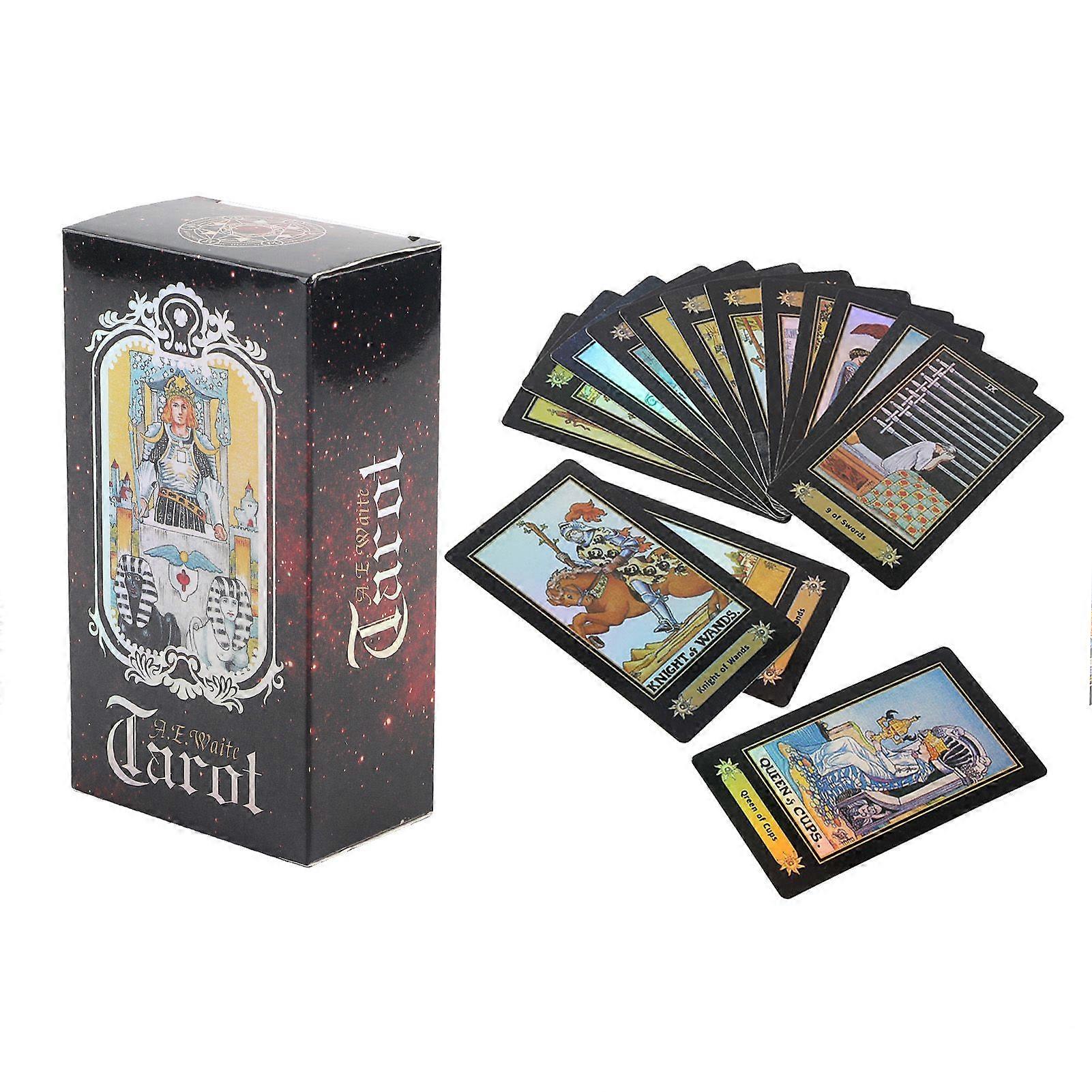 1Set English Edition Waite Tarot Future Fate Indicator Forecasting Cards Deck Game