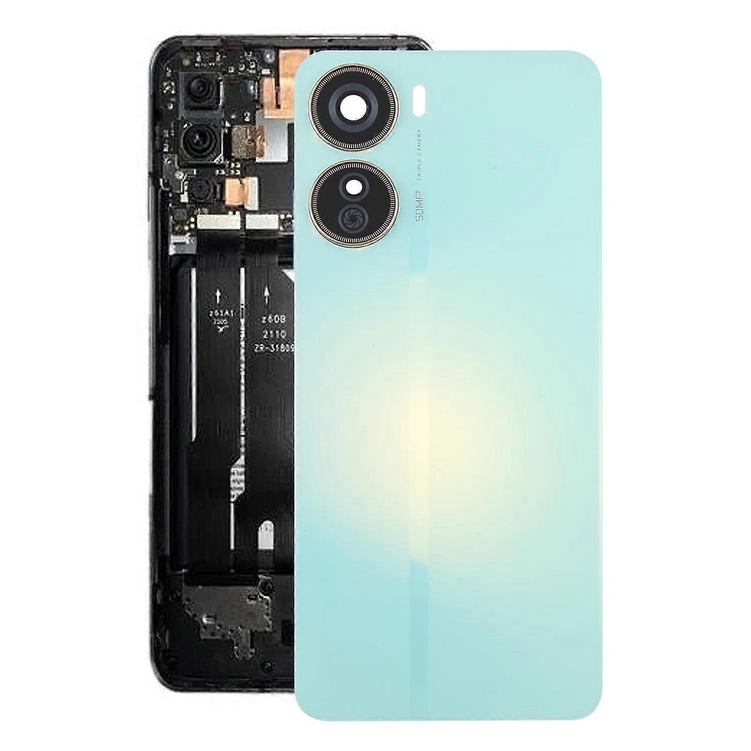 For ZTE Axon 40 Lite Plastic Back Cover with Camera Lens