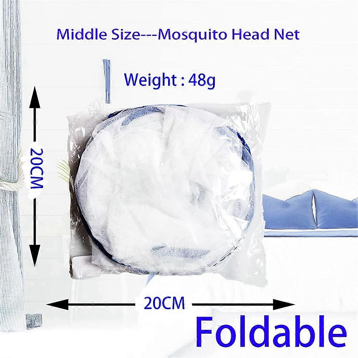 Head Net Foldable Travel Mosquito for Bed Installation-Medium Size