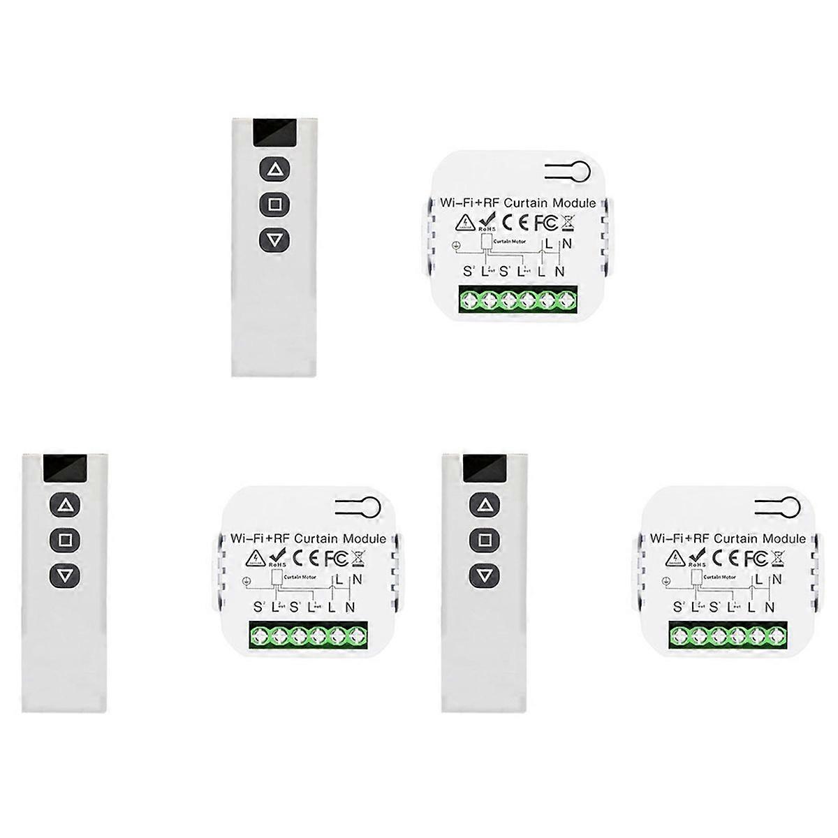 Tuya Smart Life Blind Curtain Switch for Electric Roller Shutter, 1RC