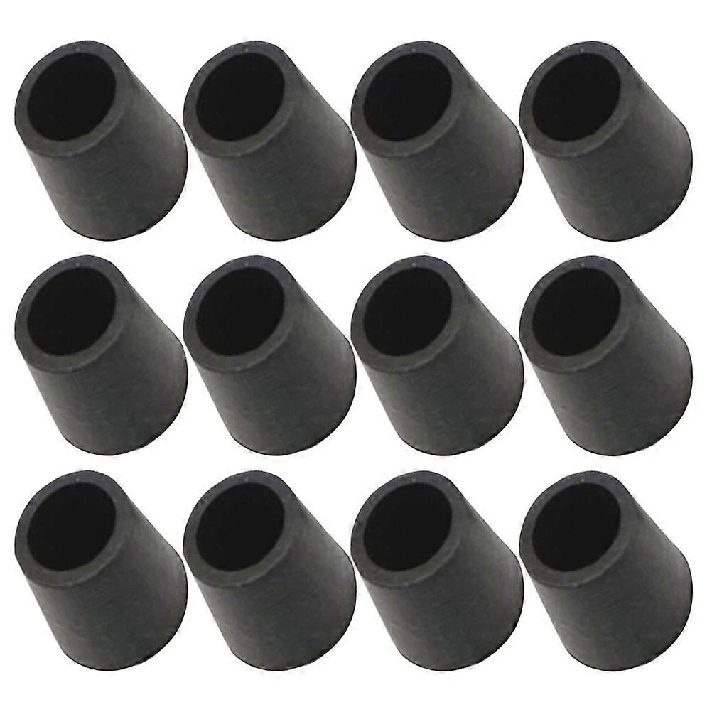 Durable Rubber Table Feet Covers for Protection 24Pcs Black Set