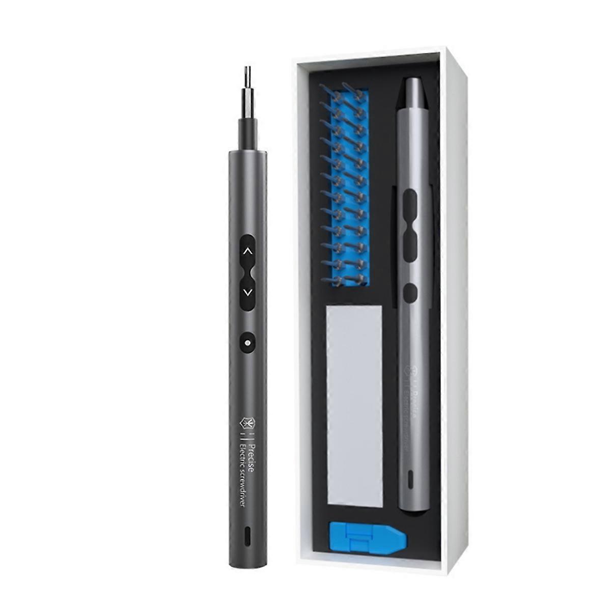 Mini Electric Screwdriver 28 in 1 Electric Screwdriver Set with 0.35N Built-in Shadowless Light Lit