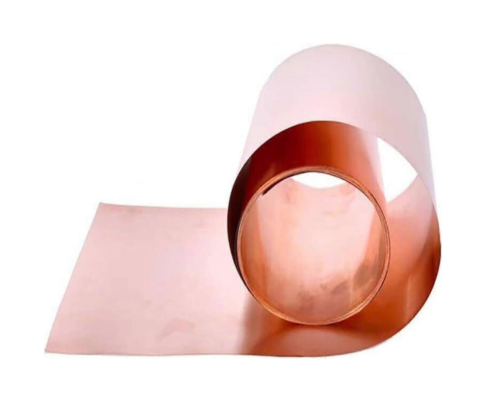 Pure Copper Foil Sheets For Laboratory And Home Furnishings Decoration 1m Long 0.15mm Thick 20mm Or 30mm Wide