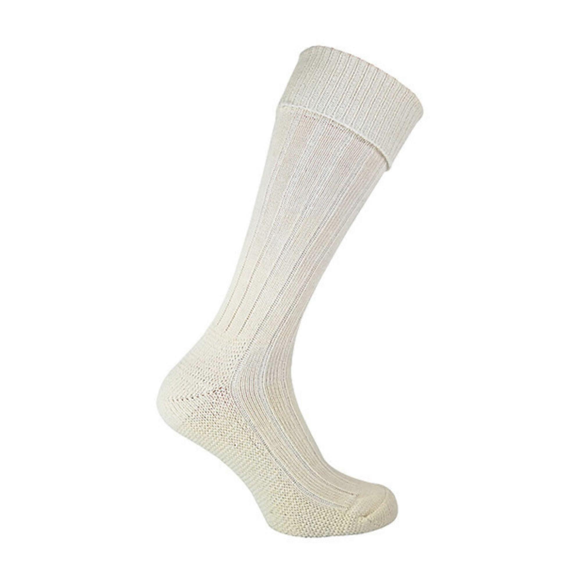 Workforce - Mens Cream Knee High Wool Rigger Boot Socks