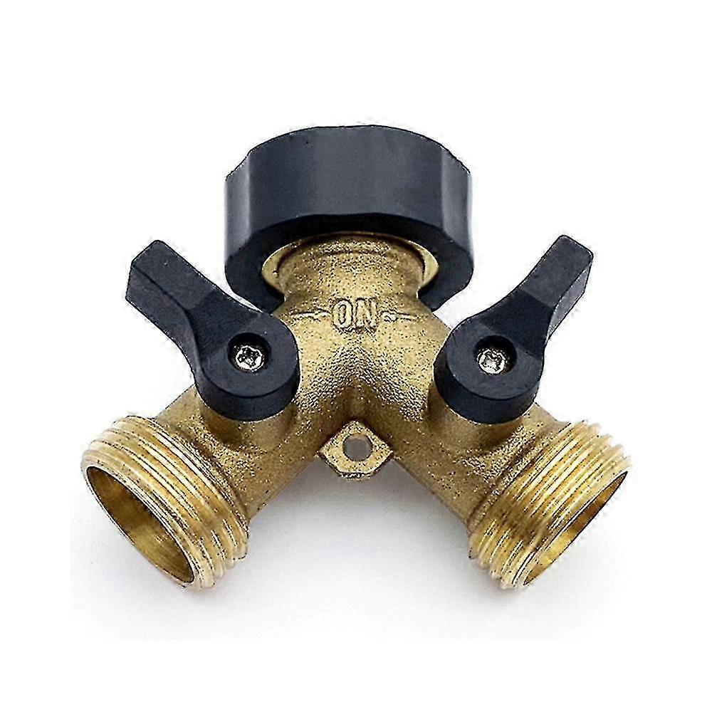 Y Connector for Garden Faucet, 2-Way Hose Distributor for Washing Machine and Tub